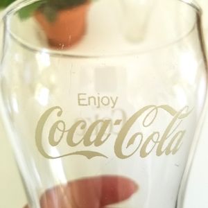 5 Vintage Coke Glasses 8 oz